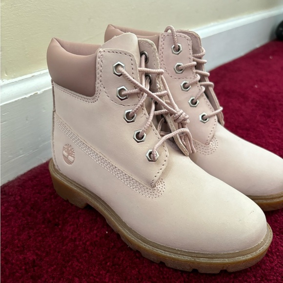 Girls youth light pink Timberland boots - Picture 2 of 6